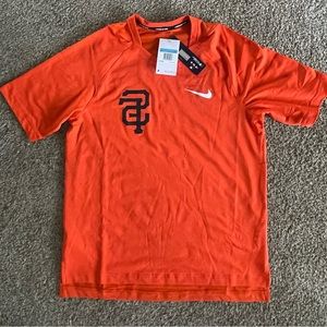 Nike San Francisco Giants orange mans size medium new with tags